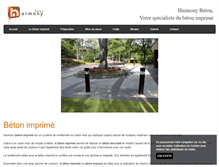 Tablet Screenshot of beton-imprime-france.com